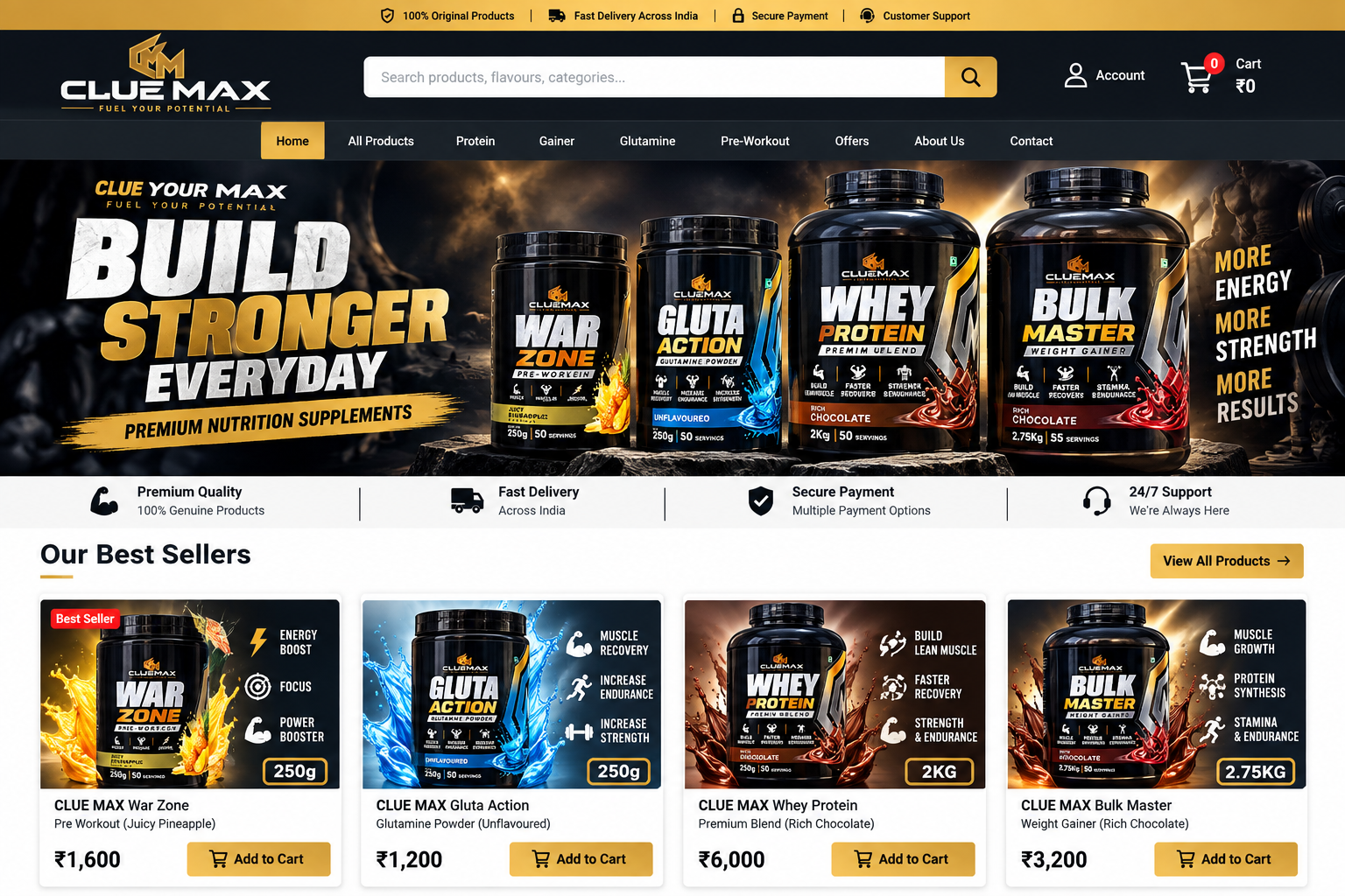 CLUE MAX website